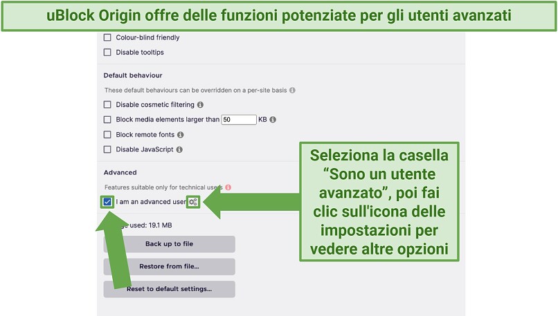 Screenshot showing how to toggle your filters in AdGuard