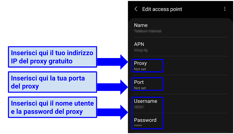 How to set up a free proxy on Android