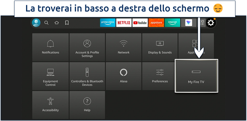 Screenshot che mostra come accedere alle Opzioni Sviluppatore