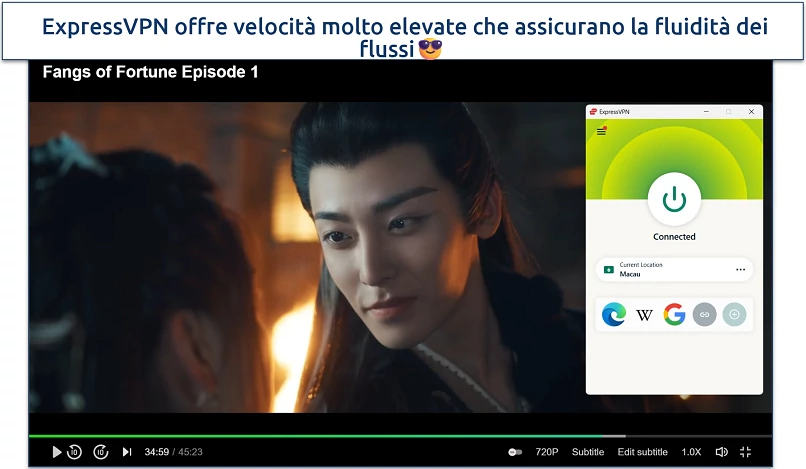 Screenshot della home page di iQIYI