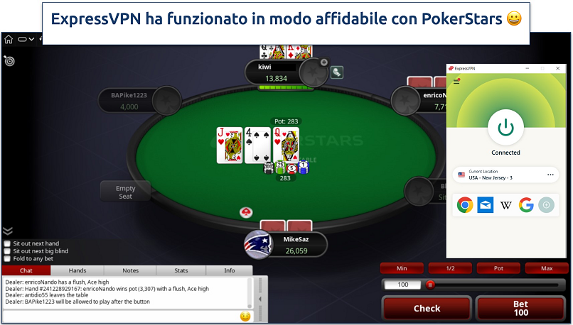 Screenshot che mostra la sede del New Jersey di ExpressVPN